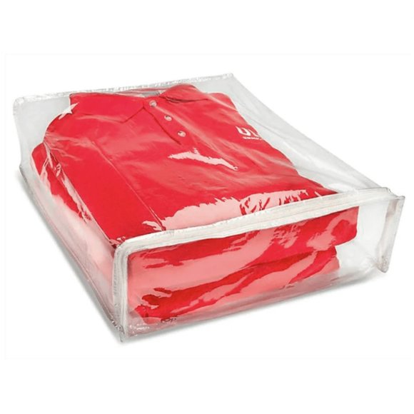 Heavy Duty Vinyl Zipper Closet Storage Plastic Bags Clear 18" x 15"x 5" [5 PACK] - Picture 1 of 1